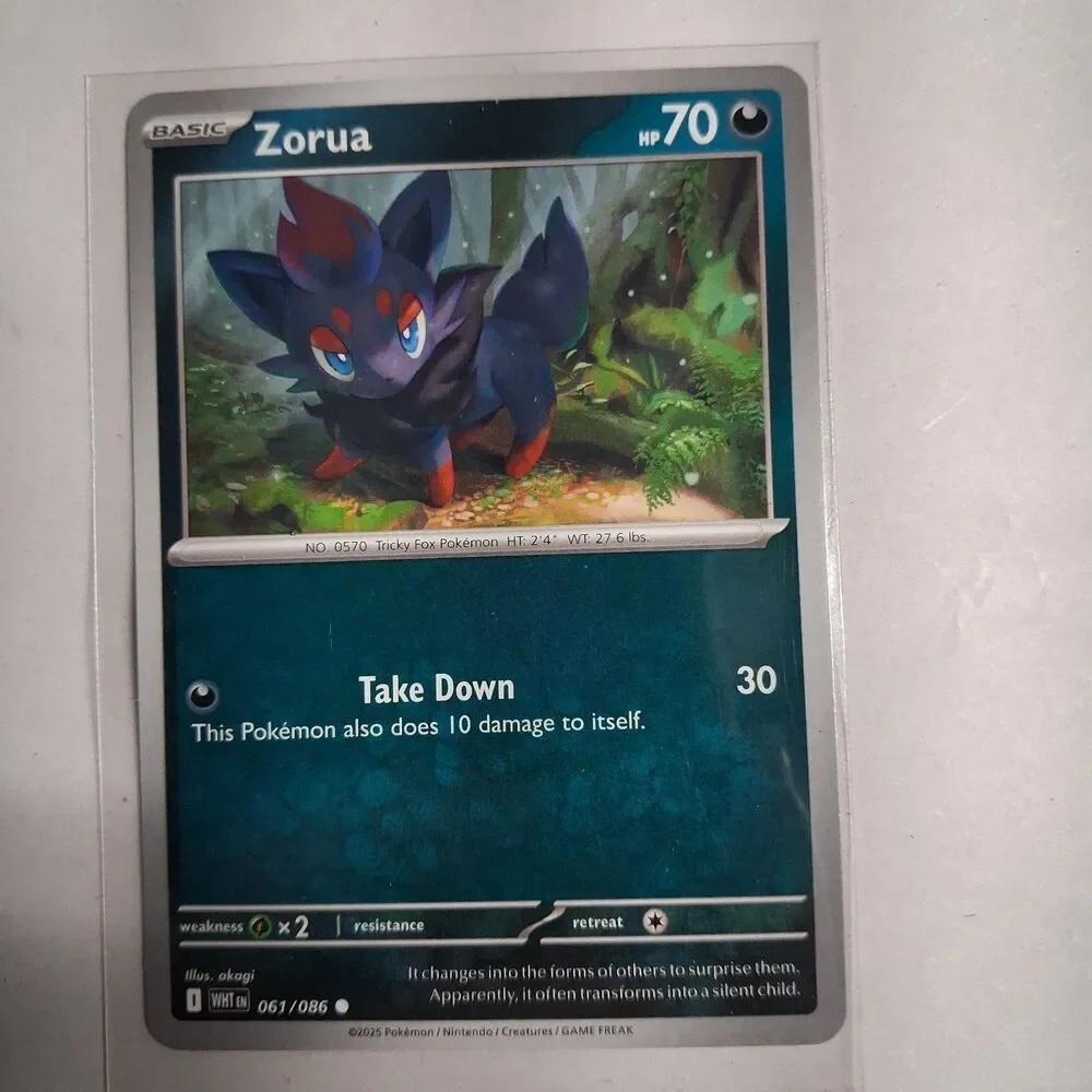 Zorua 061/086 Sv: White Flare Reverse Holo